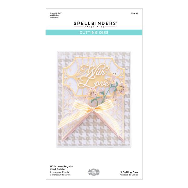 Spellbinders Die "With Love Regalia Card Builder " Stanzschablone