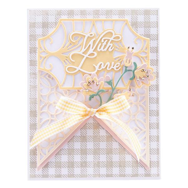 Spellbinders Die "With Love Regalia Card Builder " Stanzschablone