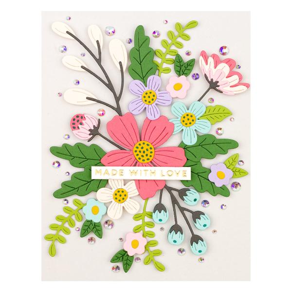 Spellbinders Die "Be Bold Blooms " Stanzschablone