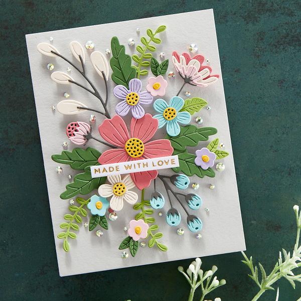 Spellbinders Die "Be Bold Blooms " Stanzschablone