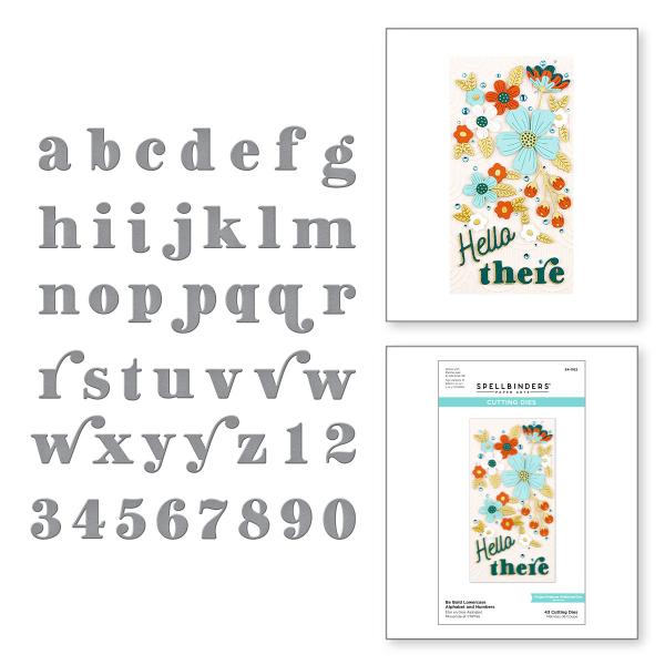 Spellbinders Die "Be Bold Lowercase Alphabet and Numbers " Stanzschablone