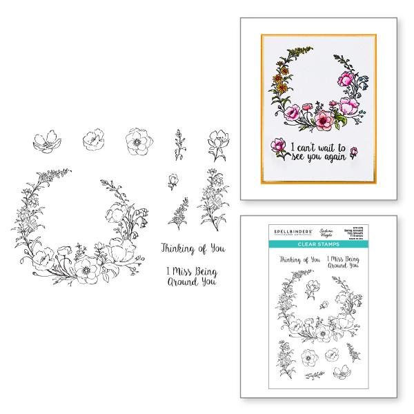 Spellbinders Stempelset "Being Around You Wreath"