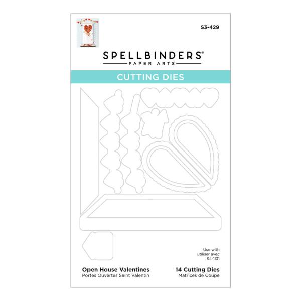 Spellbinders Die " Open House Valentines " Stanzschablone