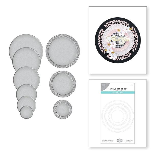 Spellbinders Die "Fluted Classics Circles " Stanzschablone