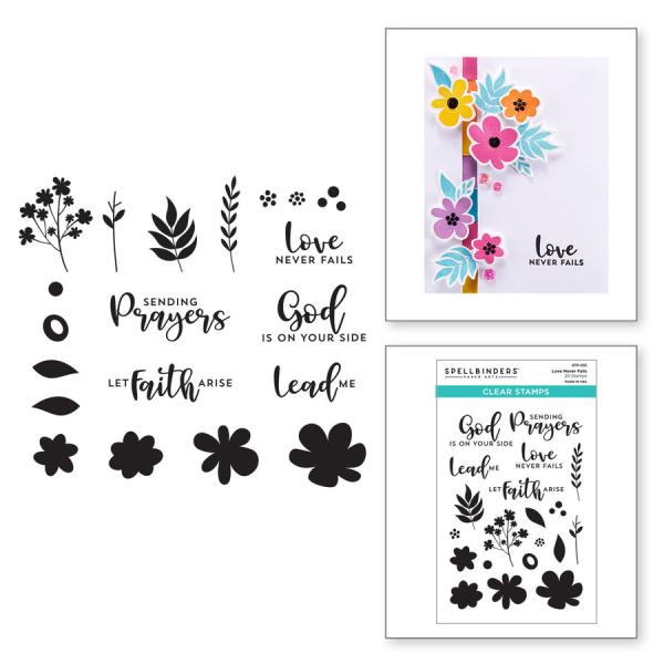 Spellbinders Stempelset "Love Never Fails"