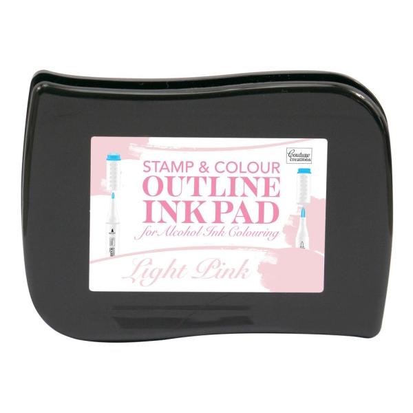 Couture Creations Stamp & Colour Outline Ink Pad Light Pink