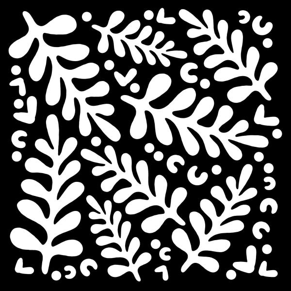 Woodware Modern Leaves Stencil   - Schablone