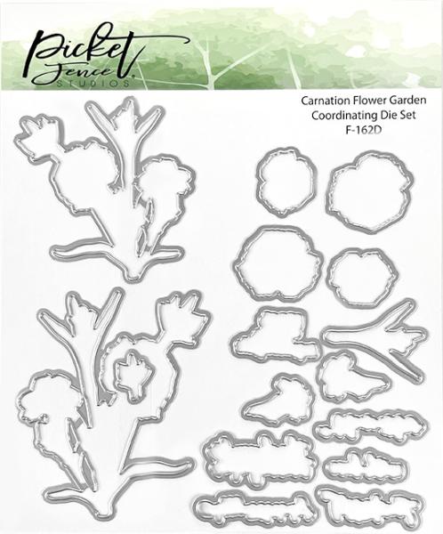 Picket Fence Studios Carnation Flower Garden  Die (F-162D)