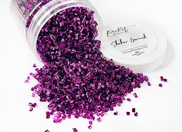 Picket Fence Studios Shaker Garnish Metallic Purple  - Shakerelemente