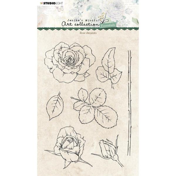 Studio Light - Clear Stamp Rose elements