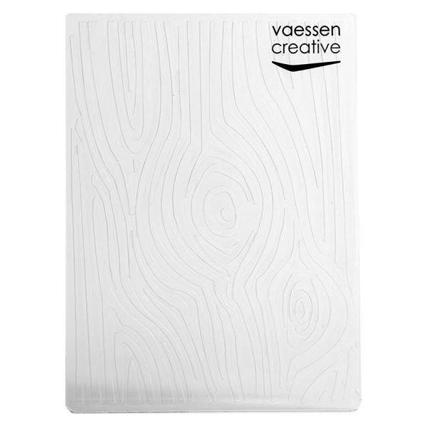 Vaessen Creative - Embossingfolder "Holzmaserung" - Prägefolder