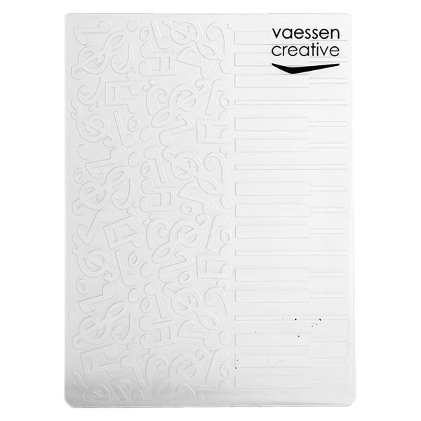 Vaessen Creative - Embossingfolder "Klaviernoten" - Prägefolder