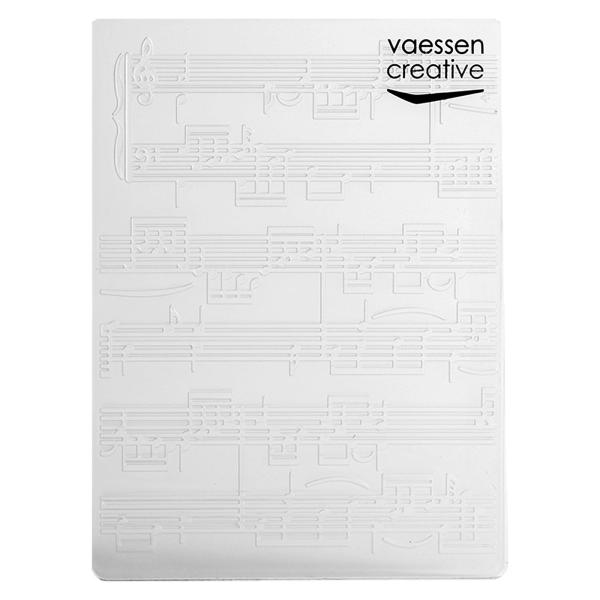 Vaessen Creative - Embossingfolder "Notenblatt" - Prägefolder