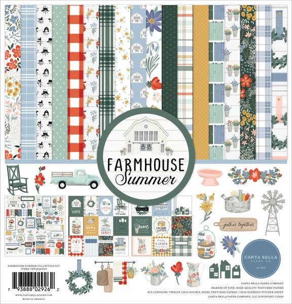 Carta Bella "Farmhouse Summer" 12x12" Collection Kit