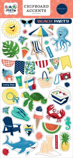 Carta Bella "Beach Party " Chipboard - Sticker