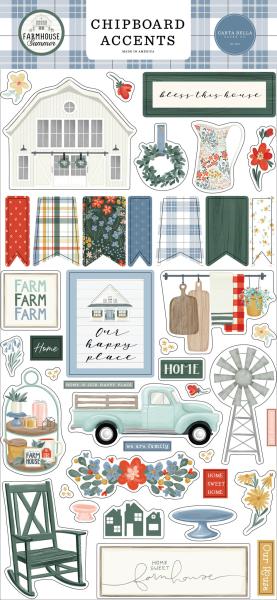 Carta Bella "Farmhouse Summer " Chipboard - Sticker