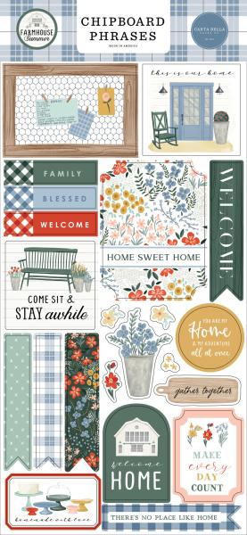 Carta Bella "Farmhouse Summer " Chipboard - Sticker