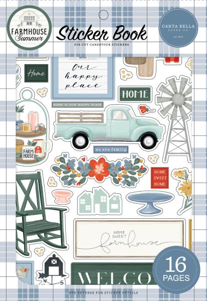 Carta Bella "Farmhouse Summer" Sticker Book