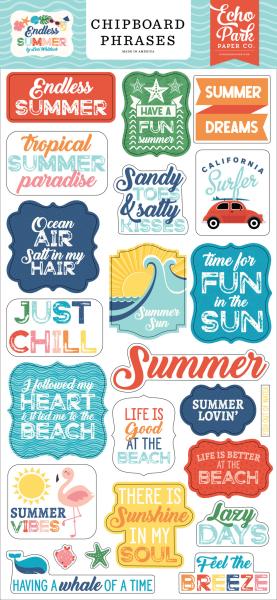 Echo Park "Endless Summer" Chipboard - Sticker