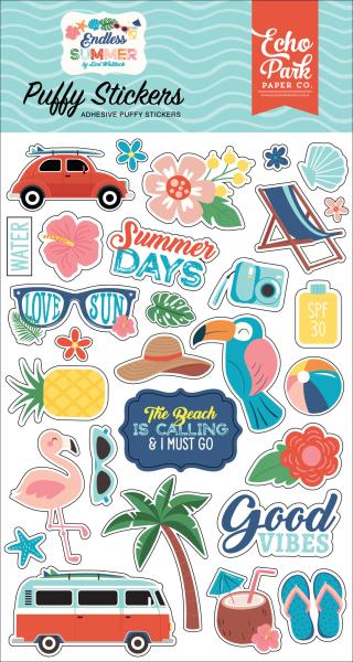 Echo Park " Endless Summer" Puffy Stickers