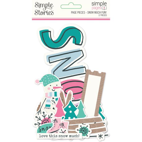 Simple Stories Die Cuts Cardstock Simple Pages Pieces Snow Much Fun