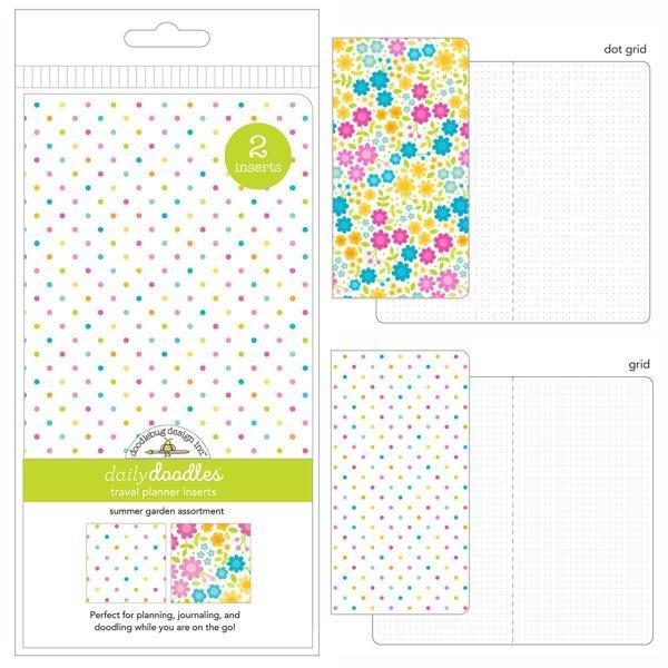 Doodlebug Design Daily Doodles Travel Planner Inserts Summer Garden As 