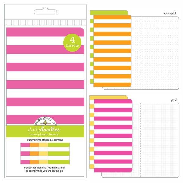 Doodlebug Design Daily Doodles Travel Planner Inserts Summertime Strip 