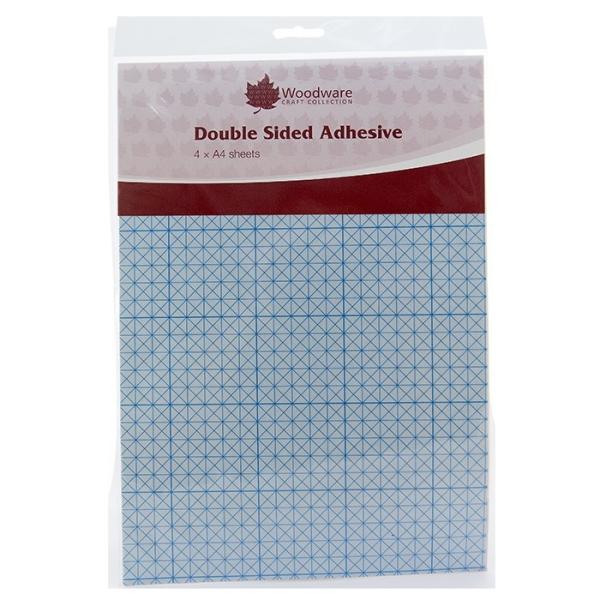 Woodware Double Sided Adhesive A4 Sheets (4pcs) (WW2351) 