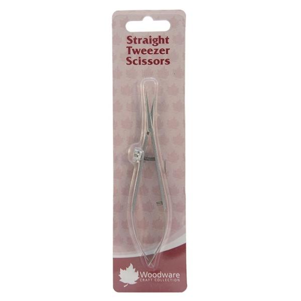 Woodware Tweezer Scissors Straight Blades (WW2798) 