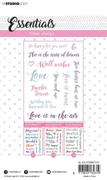 Studio Light - Clear Stamp io Light Sentiments/Wishes Love Clear Stamps (SL-ES-STAMP179)