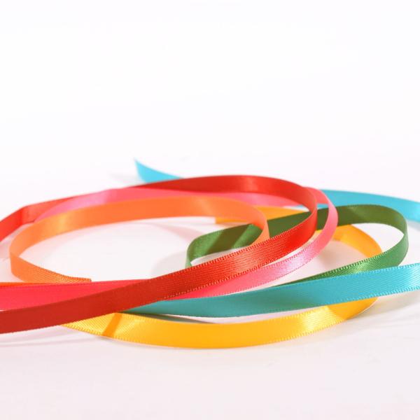 Vaessen Creative - Satinband Set "Sommer" 6mm 6 Farbe je 2m