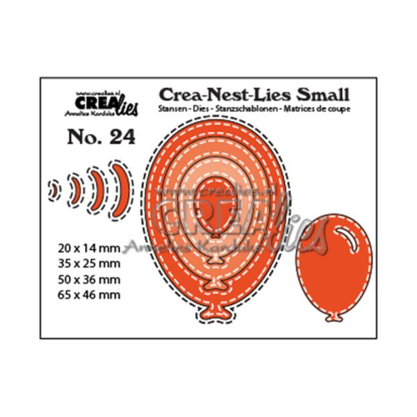 Crealies - Crea-Nest-Lies Small Balloons with double stitchline 