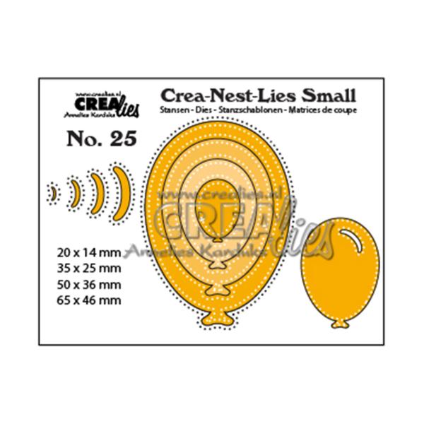 Crealies - Crea-Nest-Lies Small Balloons with double dots 