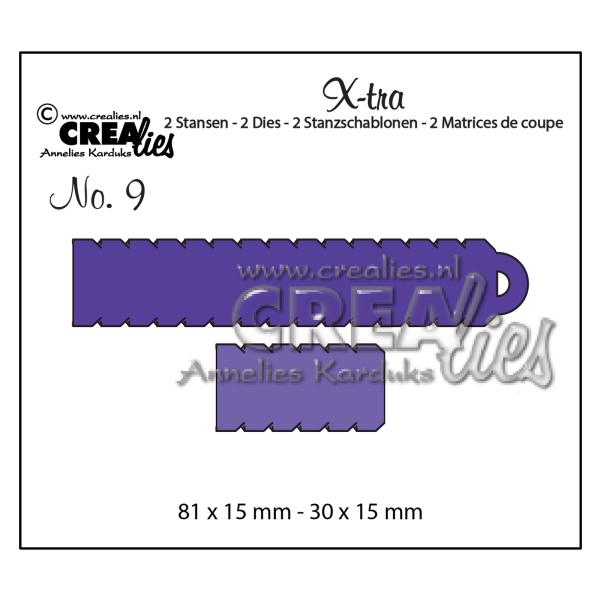 Crealies - X-tra Stanzschablone no.9 Rits Rats 