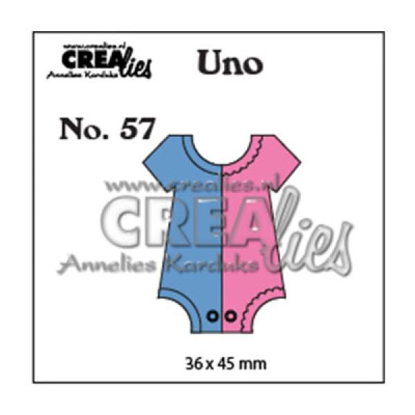 Crealies - Uno Stanzschablone no.57 Strampler 