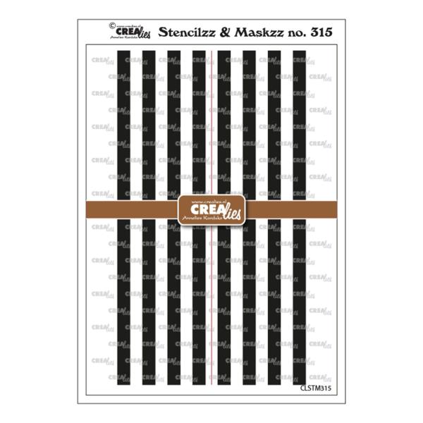 Crealies -Stencilzz - Maskzz Stripes - Stencil