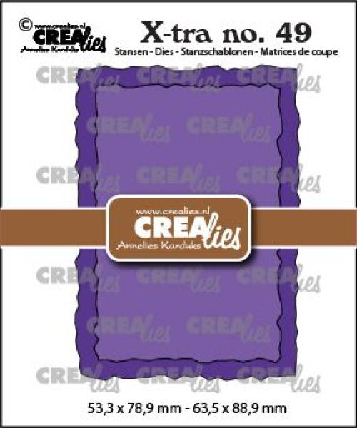 Crealies - Xtra dies ATC rough edges 