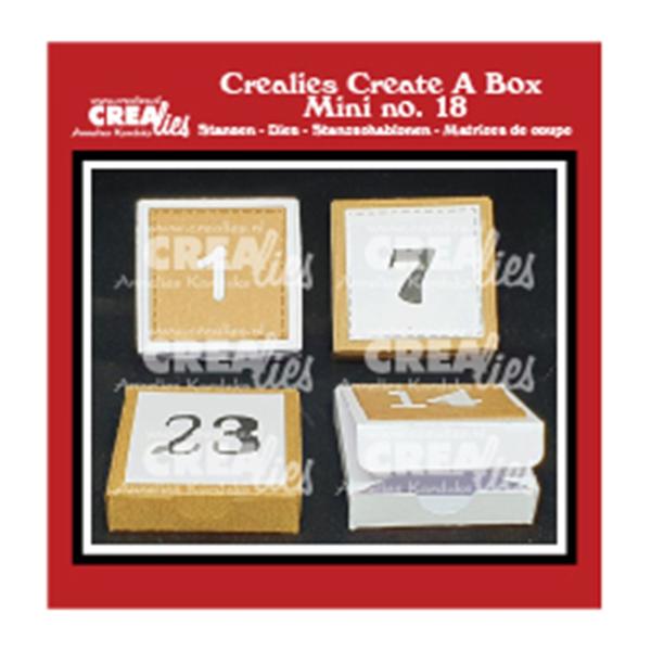 Crealies - Create A Box Mini dies Advent box with numbers 