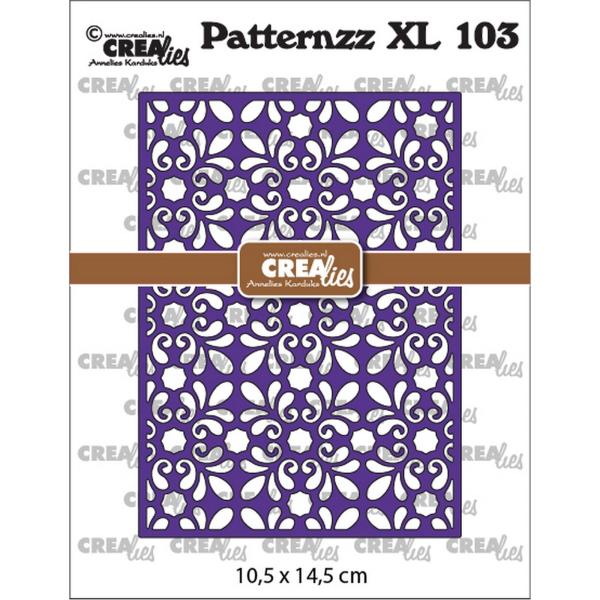 Crealies - Patternzz XL stanzschablone Amber 