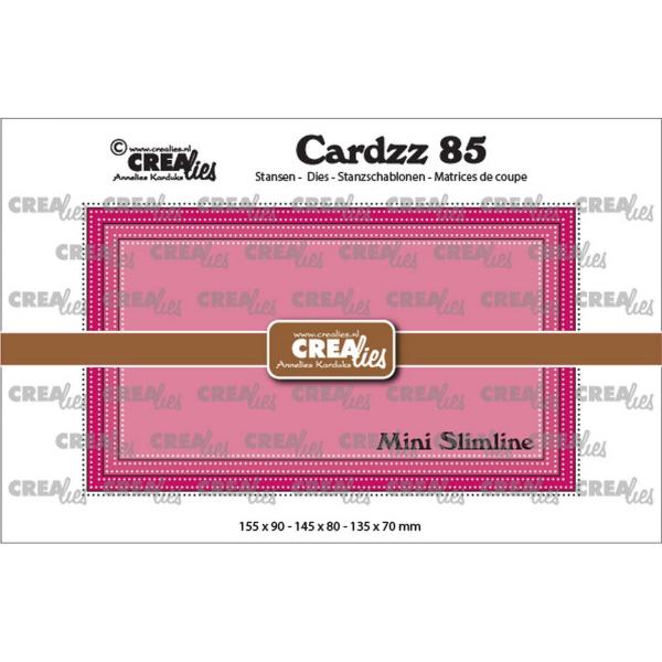 Crealies - Cardzz stanzschablone Mini slimline E with double dots 