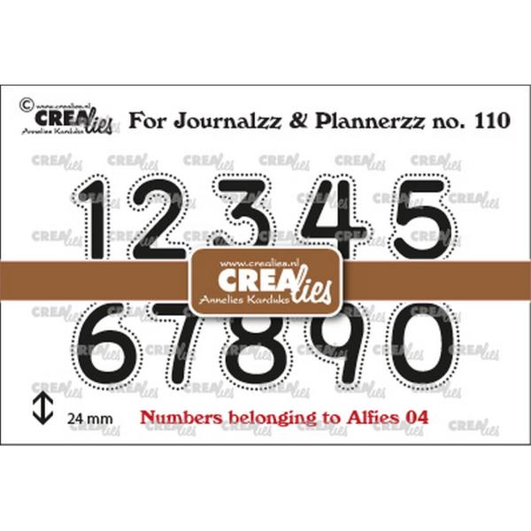 Crealies - For Journalzz - Plannerzz stamps Numbers Nr.110