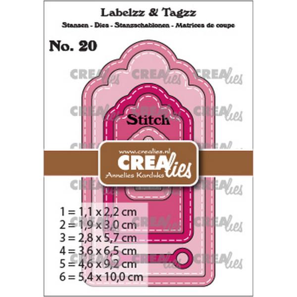 Crealies - Labelzz - Tagzz Labelzz - Tagzz no. 20 (6x) 