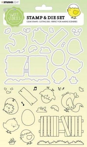 Studio Light -  Stempel mit Stanze Chicks and Eggs Stamp & Die (SL-SS-SCD36)