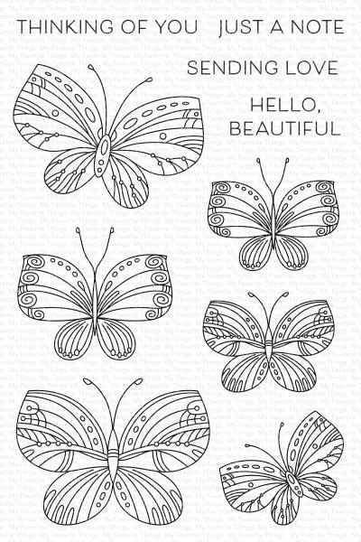 My Favorite Things Stempelset "Winged Wonders" Clear Stamp Set