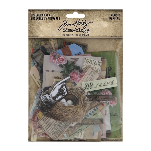 Tim Holtz - Idea Ology " Ephemera Pack Memoir" - Papier Dekoration