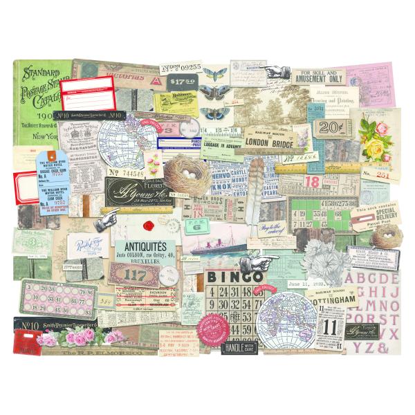 Tim Holtz - Idea Ology " Ephemera Pack Memoir" - Papier Dekoration