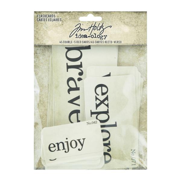 Tim Holtz - Idea Ology " Flashcards" - Cardstock Karten doppelseitig