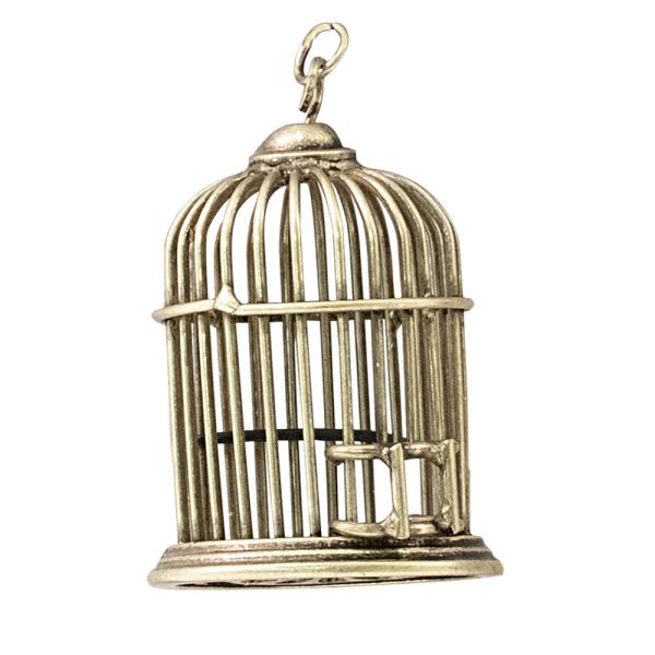 Tim Holtz - Idea Ology "Assemblage Pendant Birdcage" - Metall Charms Vogelkäfig