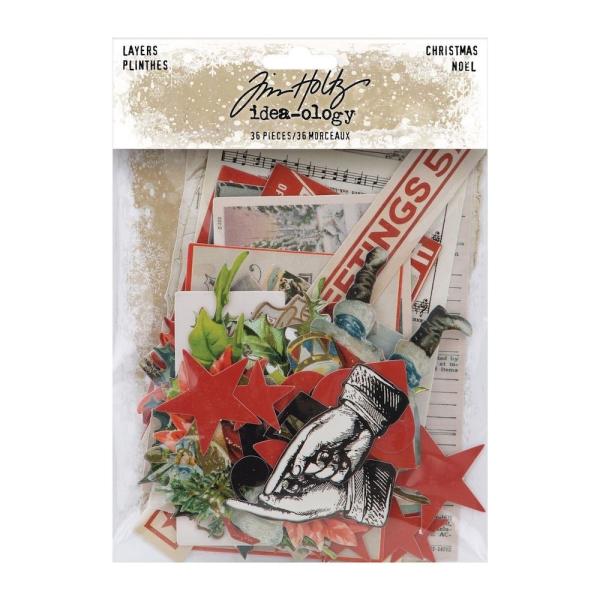 Tim Holtz - Idea Ology " Christmas Layers" - Papier Dekoration Weihnaachten