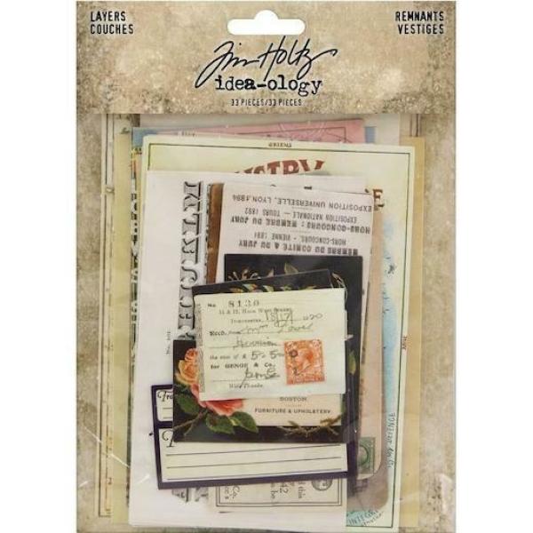 Tim Holtz - Idea Ology "Layers Renmants" - Papier Dekoration